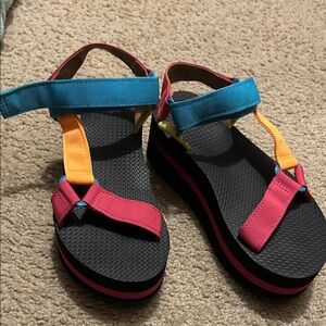 Wild Fable Multicolor Platform Sandals